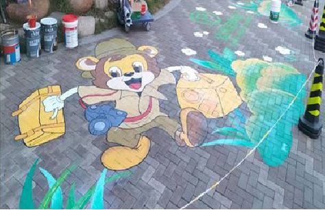 修水夏季画地面彩绘会遇到的问题