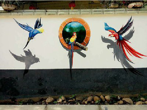 修水视觉错位-3D墙绘设计