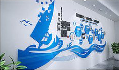 修水海浪主题文化墙如何设计？