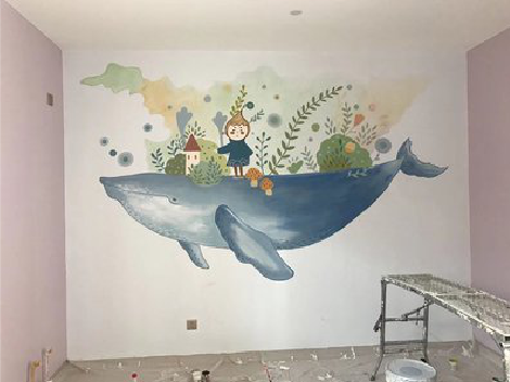 修水手绘墙的特点及优势。